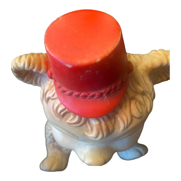 Rubber Squeak Toy Bear Edward Mobley Co Hat Tie Vest Works Vintage READ - Picture 10 of 11